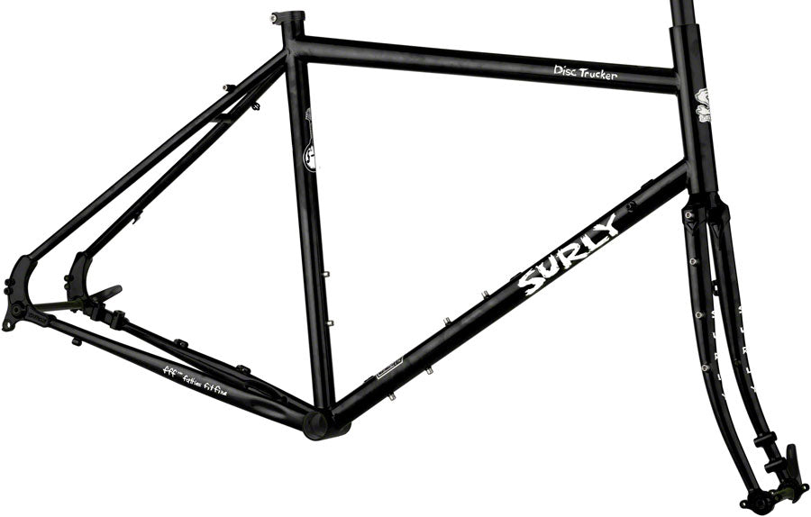 Disc Trucker Frameset - 700c Steel Hi-Viz Black